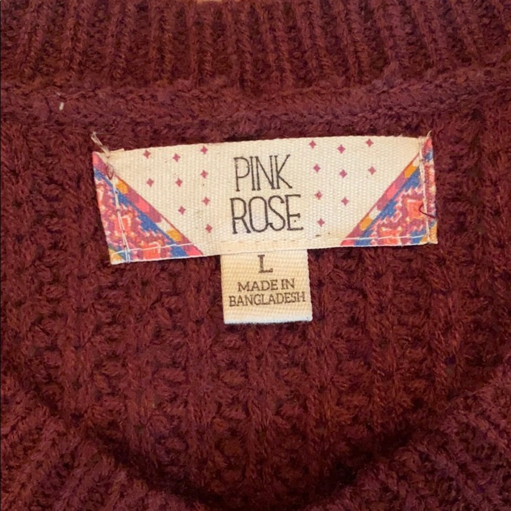 Pink Rose Sweater - Picture 3 of 3